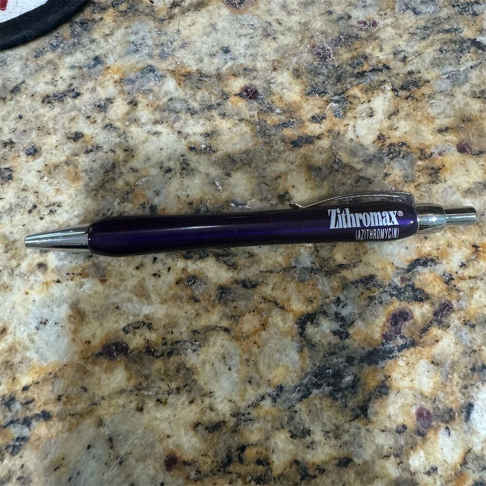 Zithromax Collectible Purple Ink Refillable‎ Pen